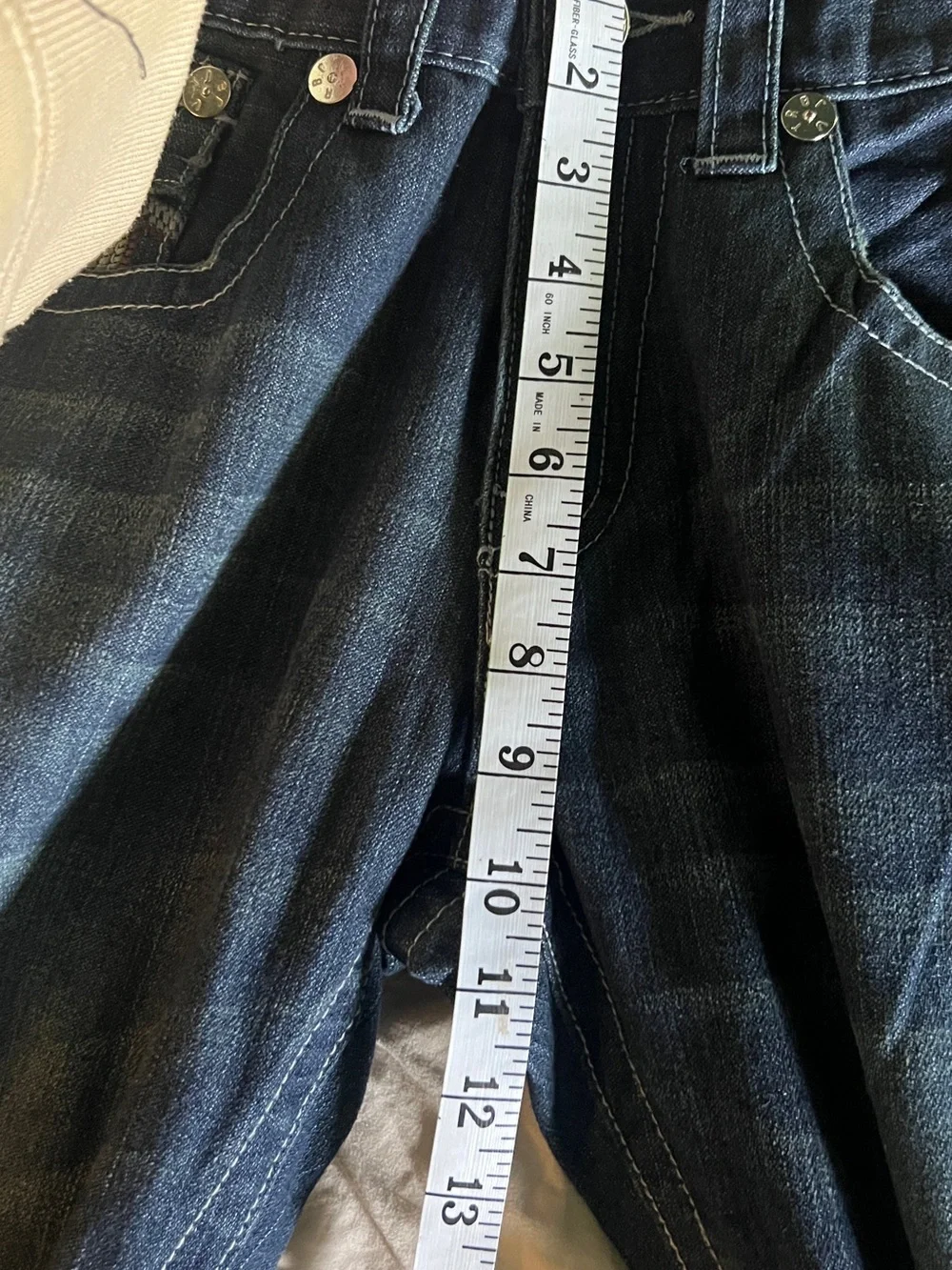 True Religion Men’s 32x32 Button Fly Bootcut Blue Jeans
